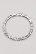 Baguette Tennis Bracelet — White A — product view