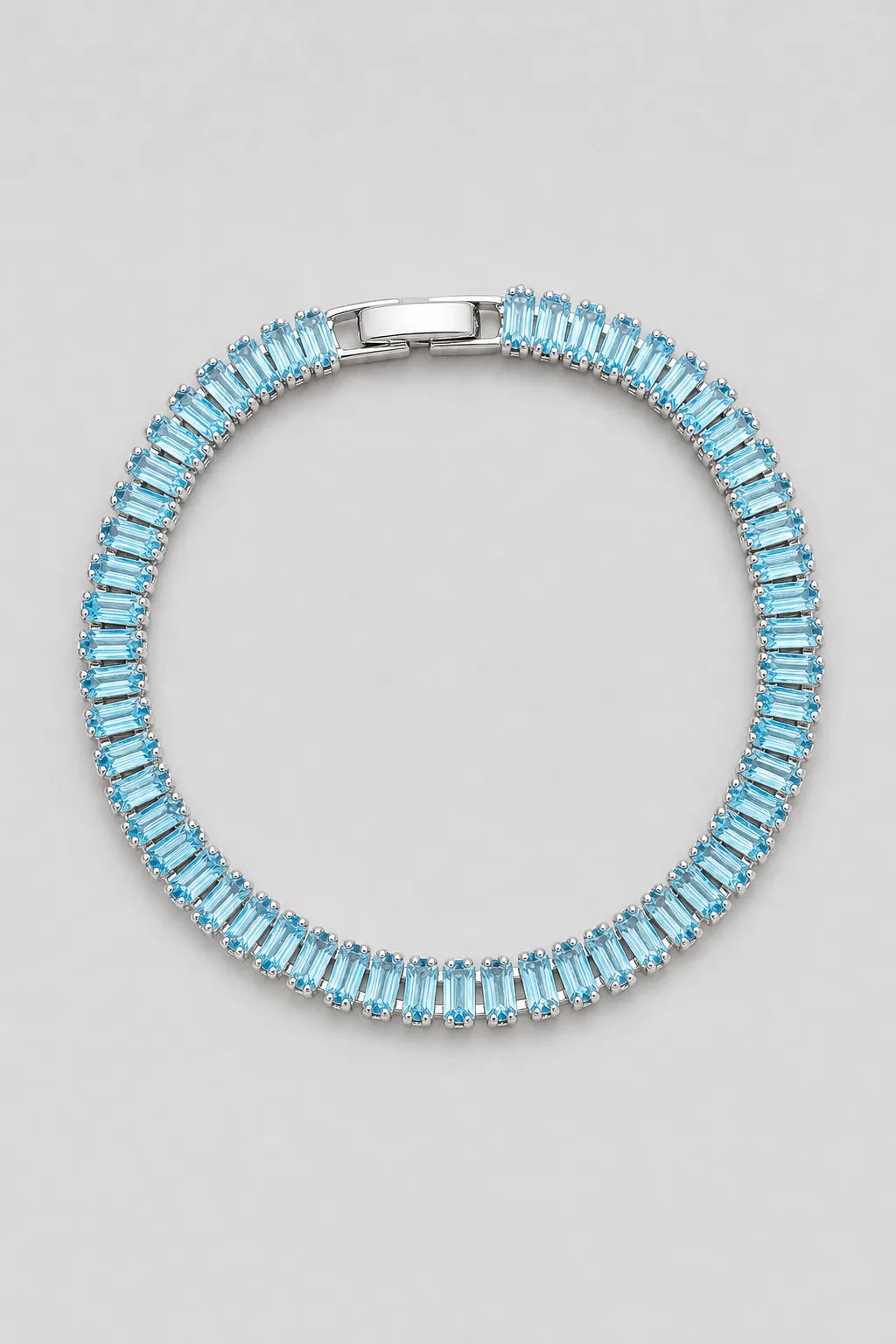 Baguette Tennis Bracelet — Turquoise A — colour variant