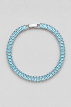Baguette Tennis Bracelet — Turquoise A — colour variant