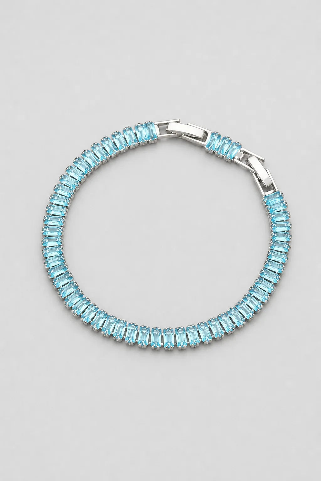 Baguette Tennis Bracelet — Turquoise B — colour variant