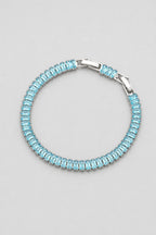 Baguette Tennis Bracelet — Turquoise B — colour variant