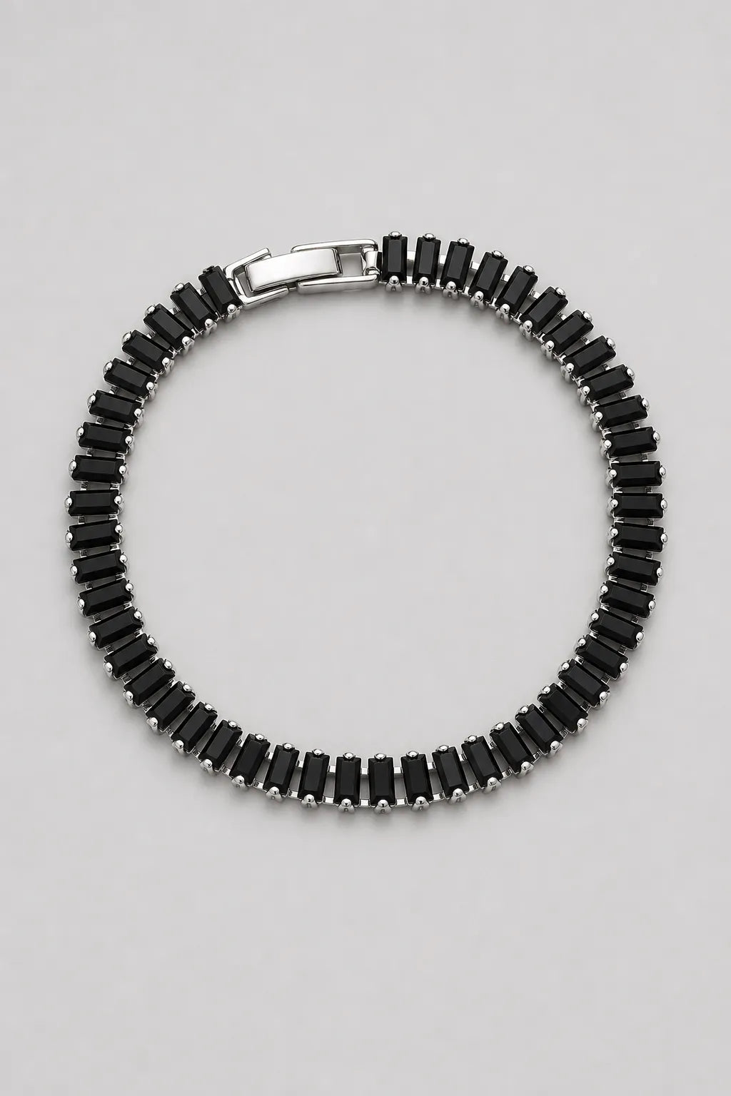 Baguette Tennis Bracelet — Black A — colour variant
