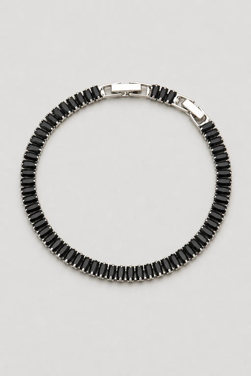 Baguette Tennis Bracelet — Black B — colour variant