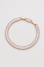 Baguette Tennis Bracelet — Rose gold B — colour variant