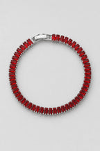 Baguette Tennis Bracelet — Red A — colour variant
