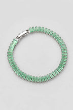 Baguette Tennis Bracelet — Green B — colour variant