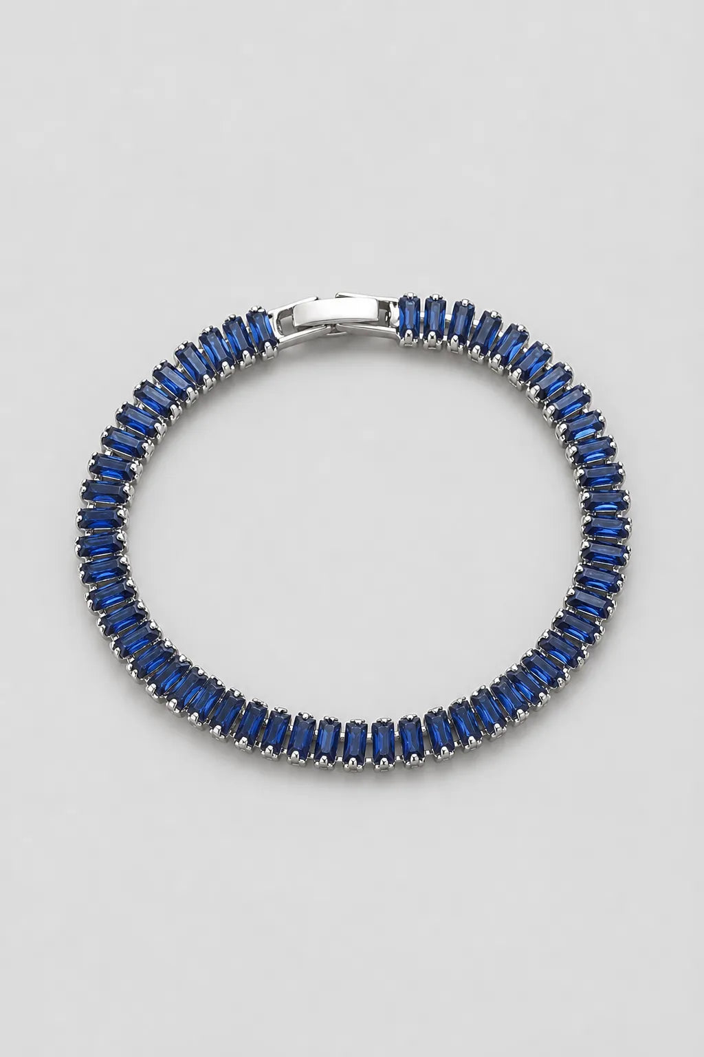 Baguette Tennis Bracelet — Blue A — colour variant