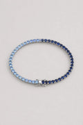 Two Tone Tennis Bracelet — Main — two tone blue tennis bracelet — product view