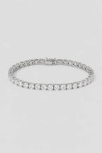 6mm Tennis Bracelet — Silver-tone 6mm tennis bracelet — colour variant