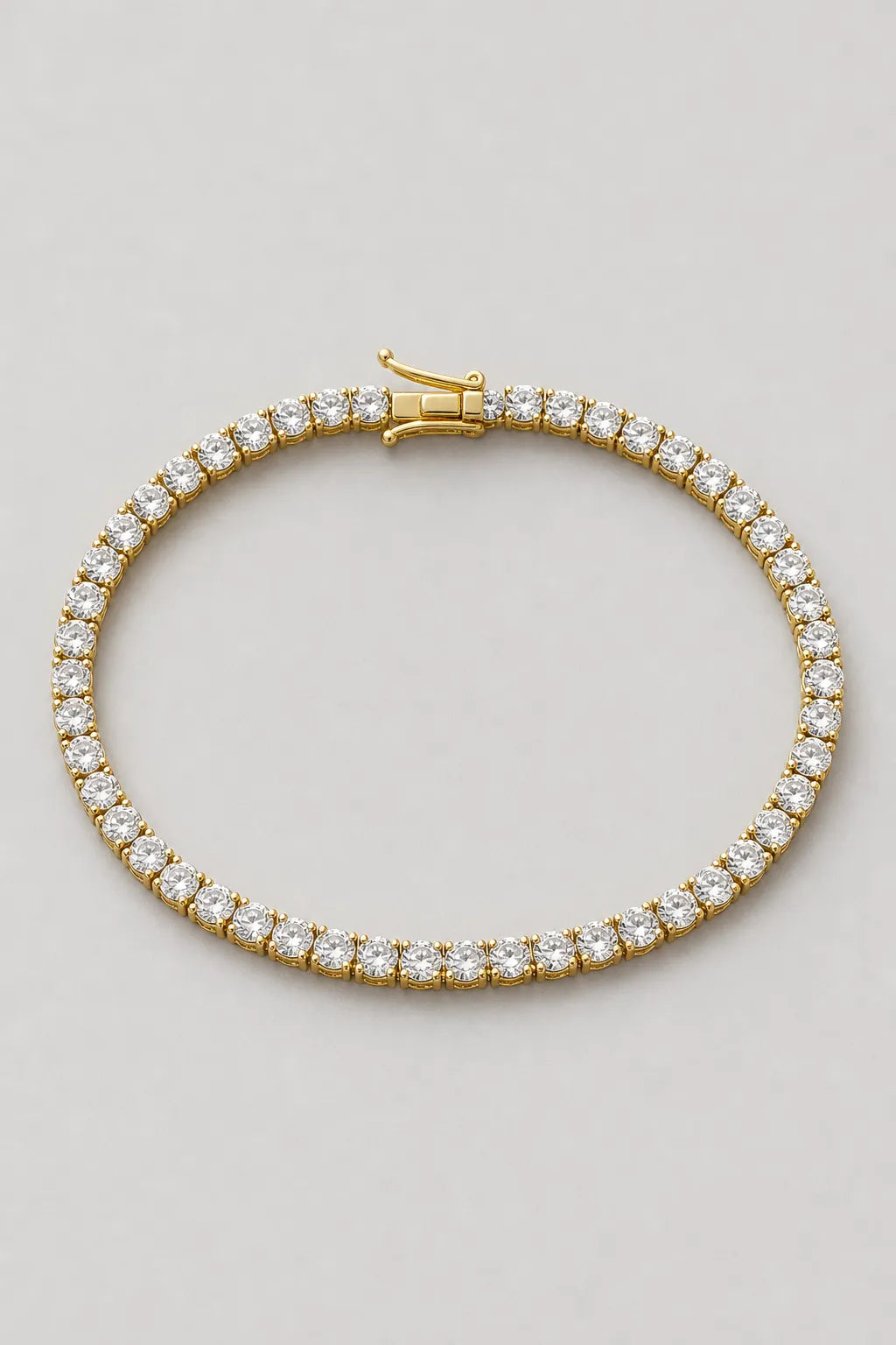 5mm Tennis Bracelet — 5mm tennis bracelet — gold-tone (main) — product view