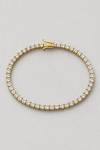 5mm Tennis Bracelet — 5mm tennis bracelet — gold-tone (main) — product view