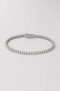 3mm Tennis Bracelet — 3mm tennis bracelet — silver-tone — product view