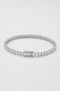 4mm Tennis Bracelet — 4mm silver-tone tennis bracelet — primary — product view