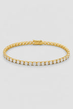 4mm Tennis Bracelet — 4mm gold-tone tennis bracelet — alternate — colour variant