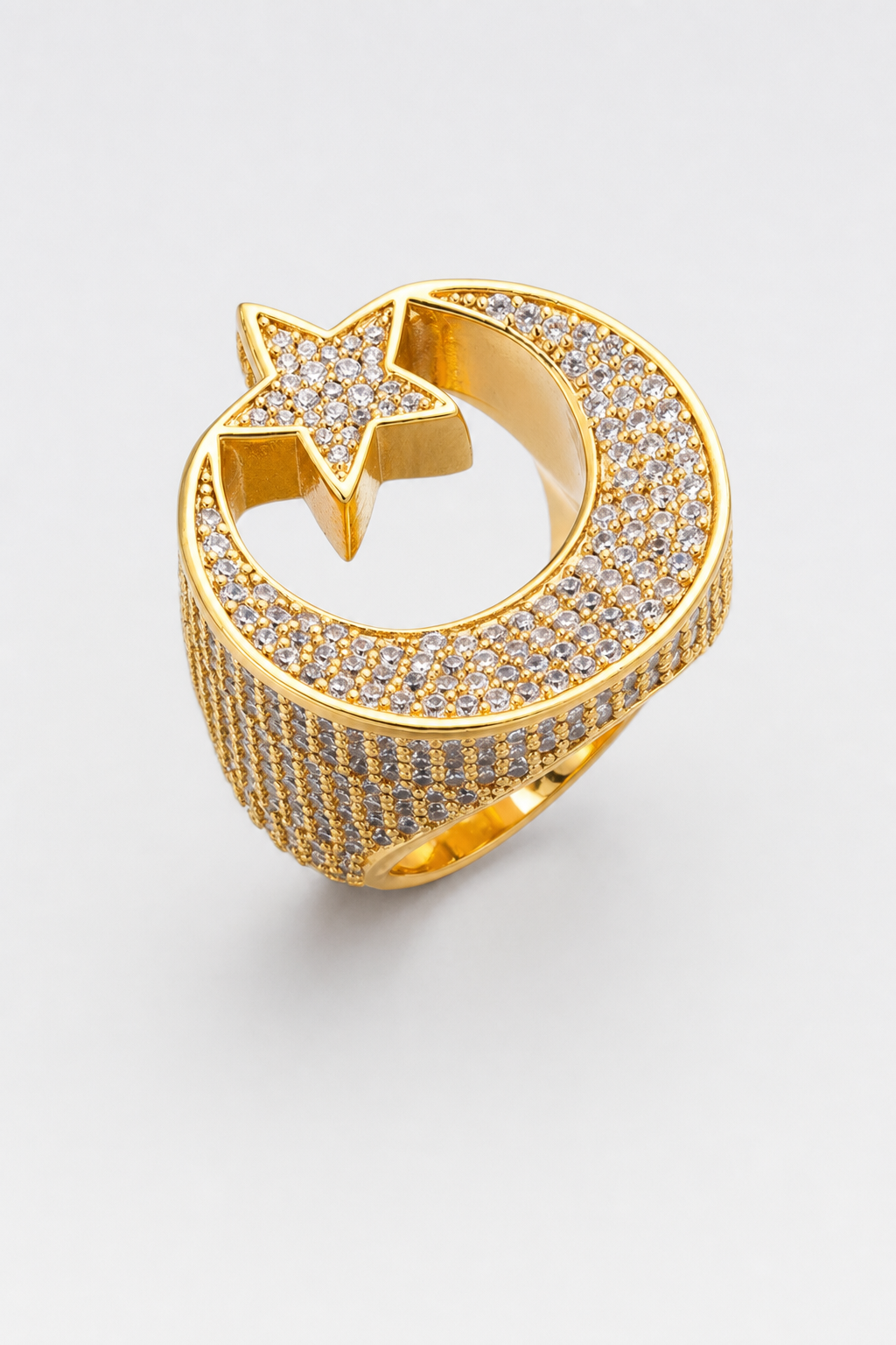 Bague Islam — sur fond gris - couleur Or