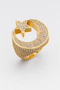 Bague Islam — sur fond gris - couleur Or