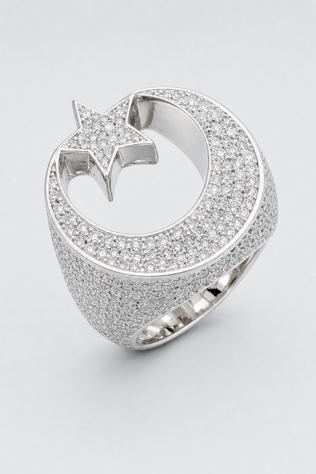 Bague Islam — sur fond gris - couleur Argent