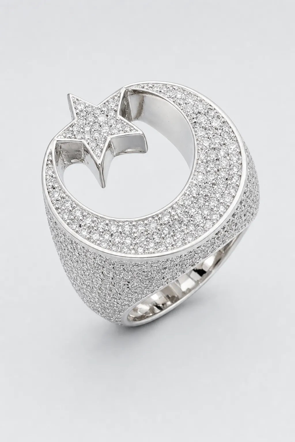 Bague Islam — sur fond gris - couleur Argent