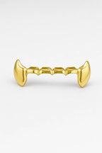 Beyonce Grillz — sur fond gris - couleur Or