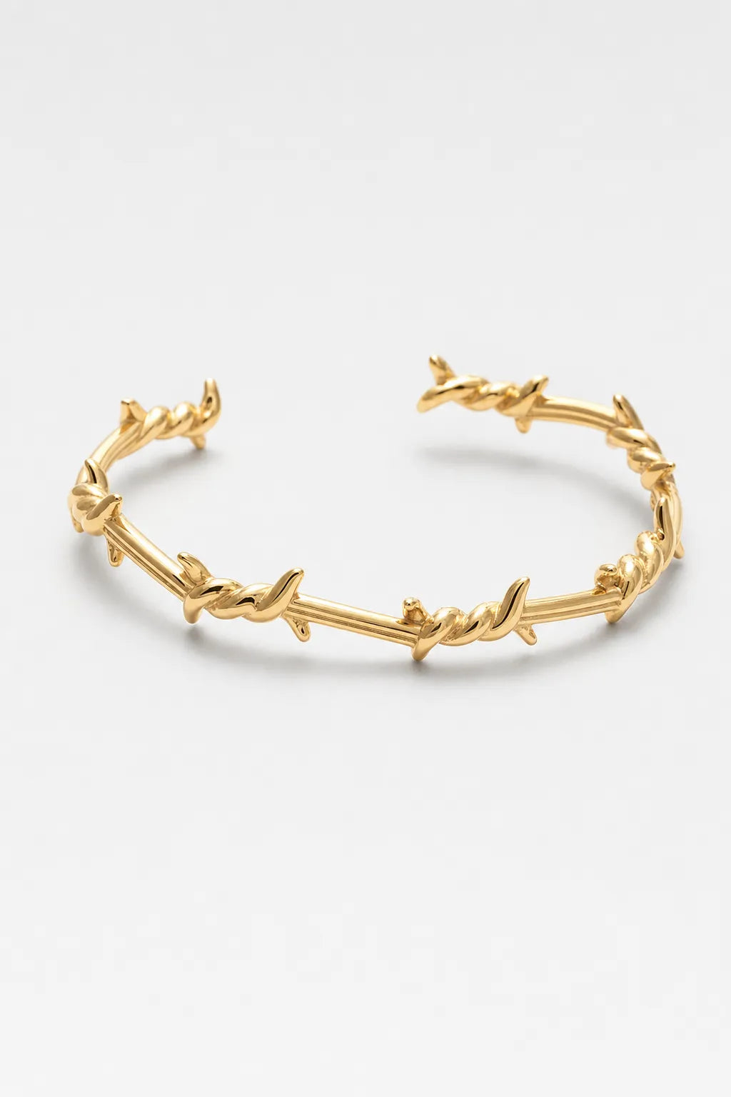 Bracelet barbelet — sur fond gris - couleur Or