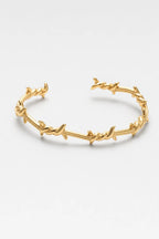 Bracelet barbelet — sur fond gris - couleur Or