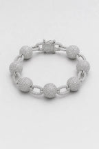 Bracelet Central cee — sur fond gris - Argent