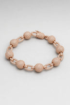 Bracelet Central cee — sur fond gris - Or Rose