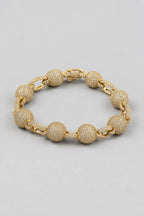 Bracelet Central cee — sur fond gris - Or