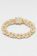 Bracelet Gazo — sur fond gris - couleur Or