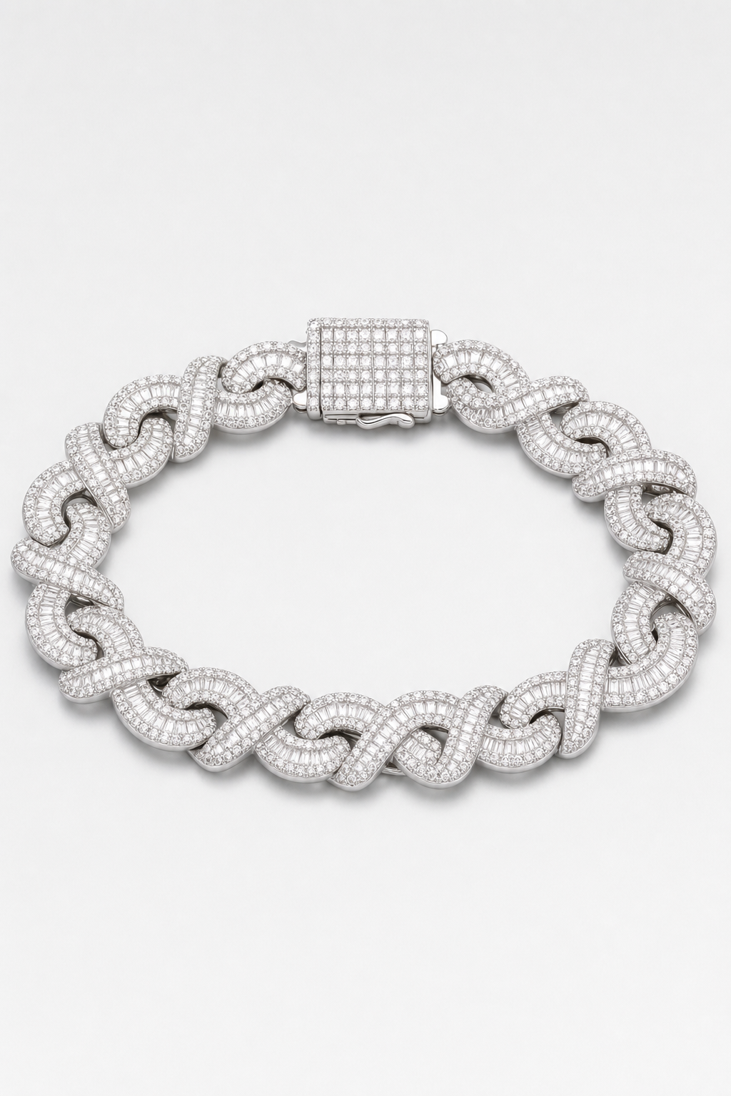 Bracelet Gazo — sur fond gris - couleur Argent