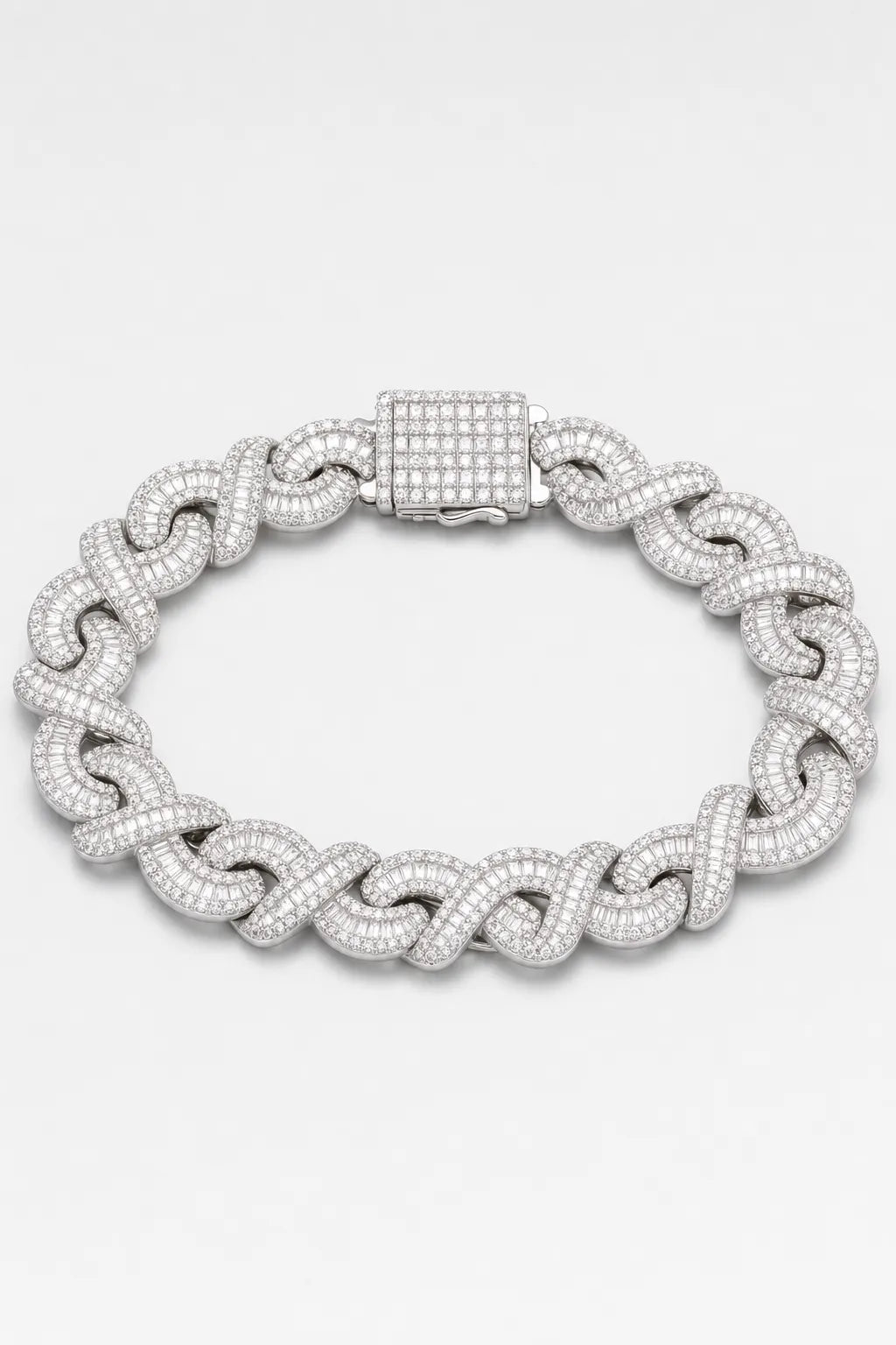 Bracelet Gazo — sur fond gris - couleur Argent