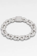 Bracelet Gazo — sur fond gris - couleur Argent
