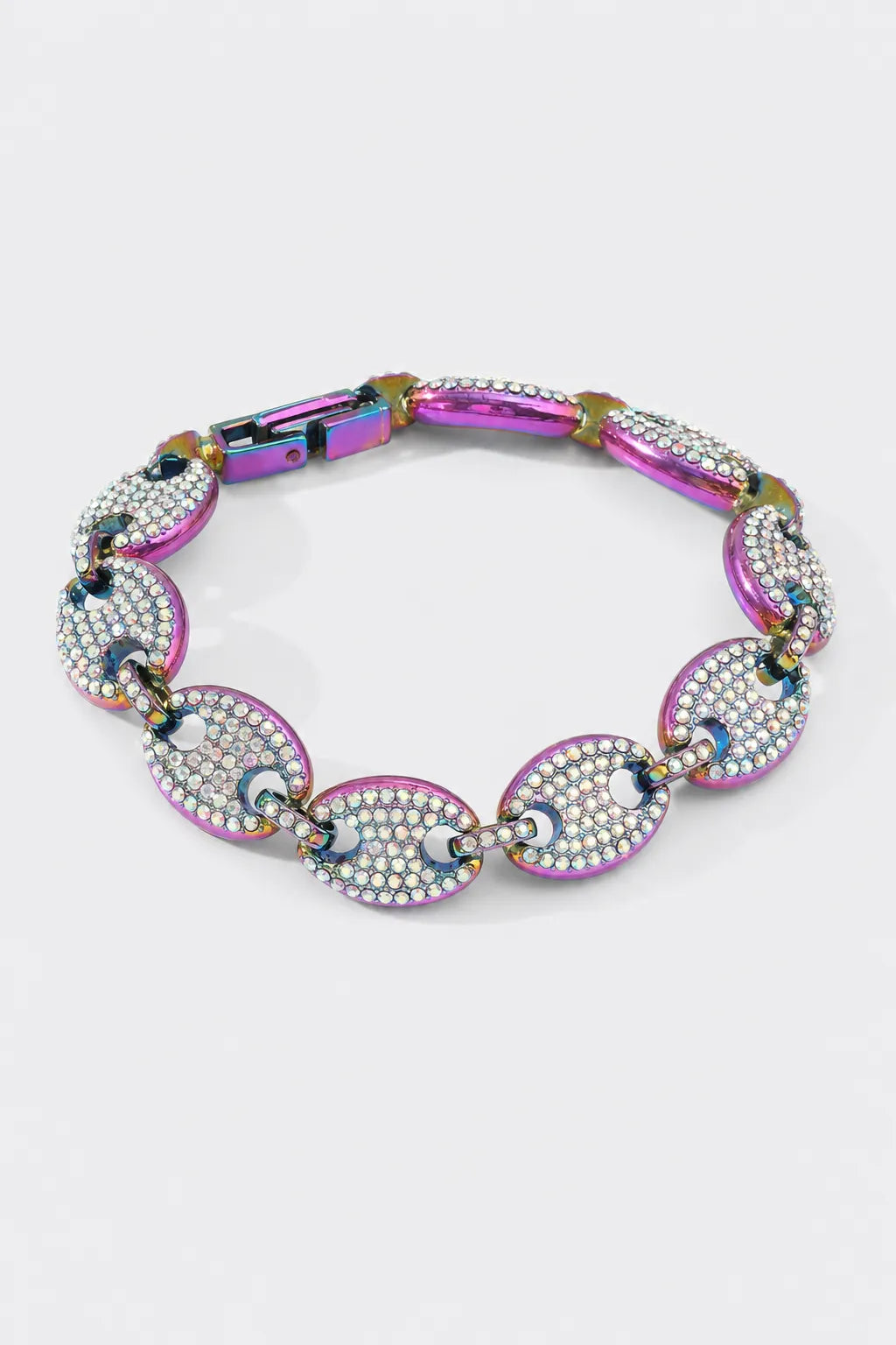 Bracelet graine de café diamant — sur fond gris - couleur Multicouleur