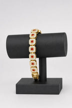 Bracelet iced out — sur présentoir noir mat