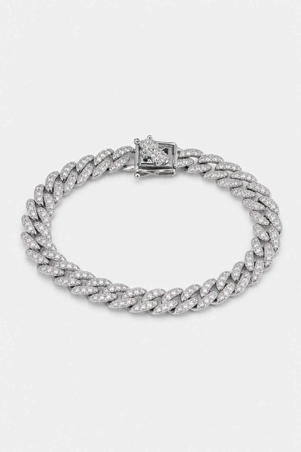 Bracelet streetwear — sur fond gris - couleur Argent