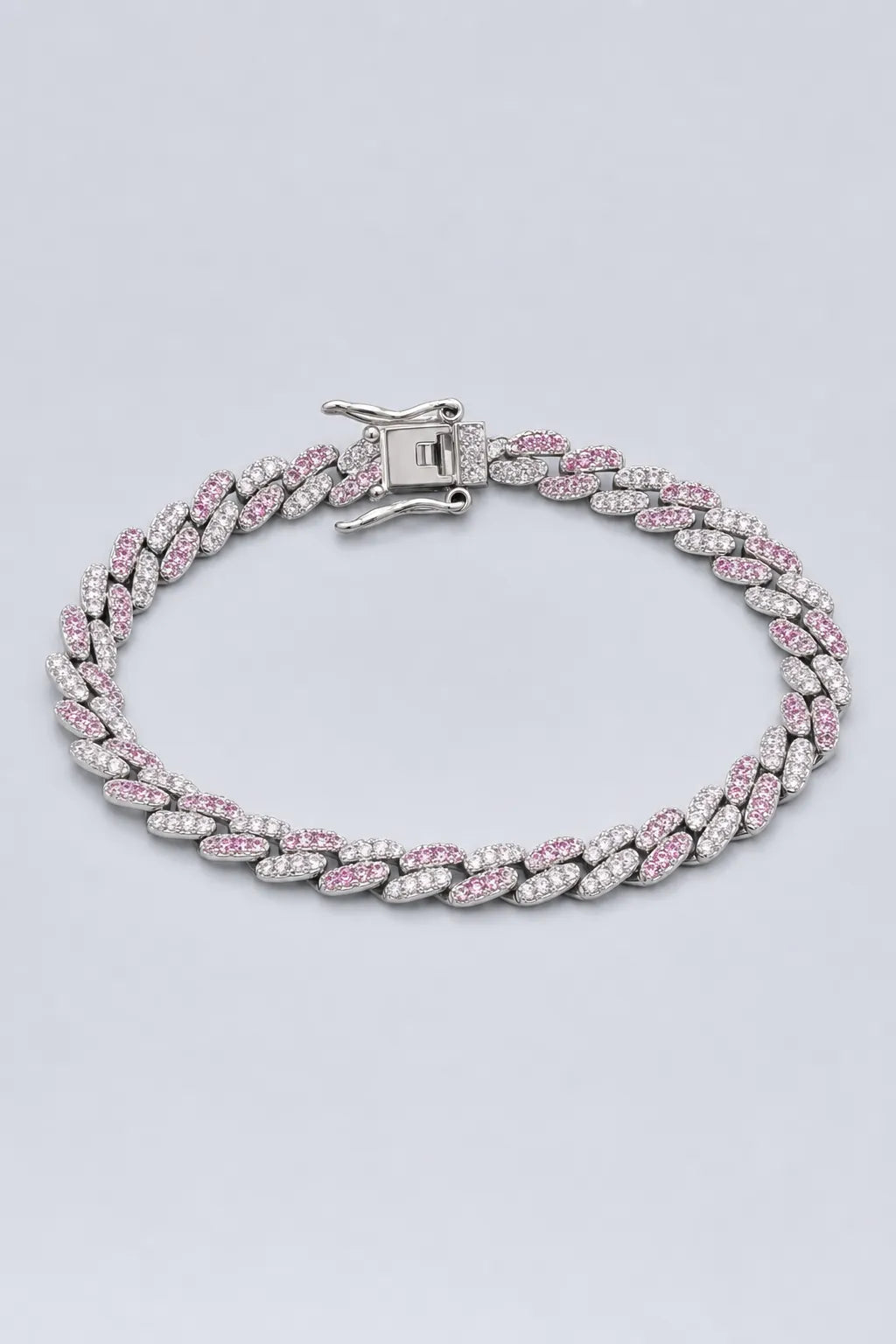 Bracelet streetwear — sur fond gris - couleur Rose