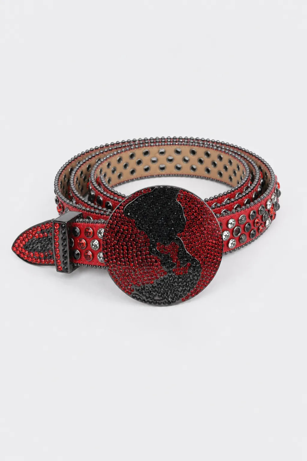 Ceinture Hip Hop — sur fond gris - couleur Rouge