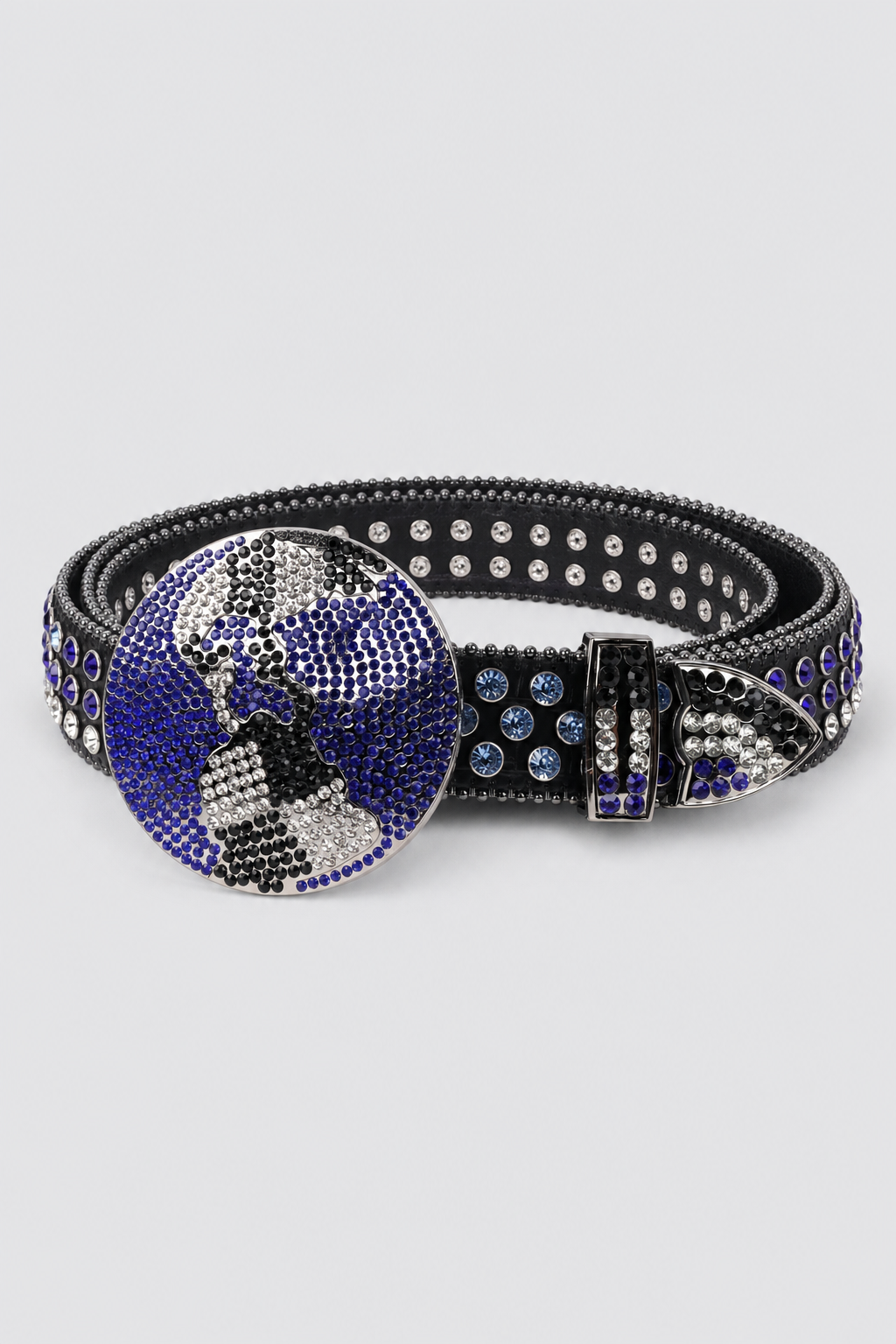Ceinture Hip Hop — sur fond gris - couleur Noir et Bleu