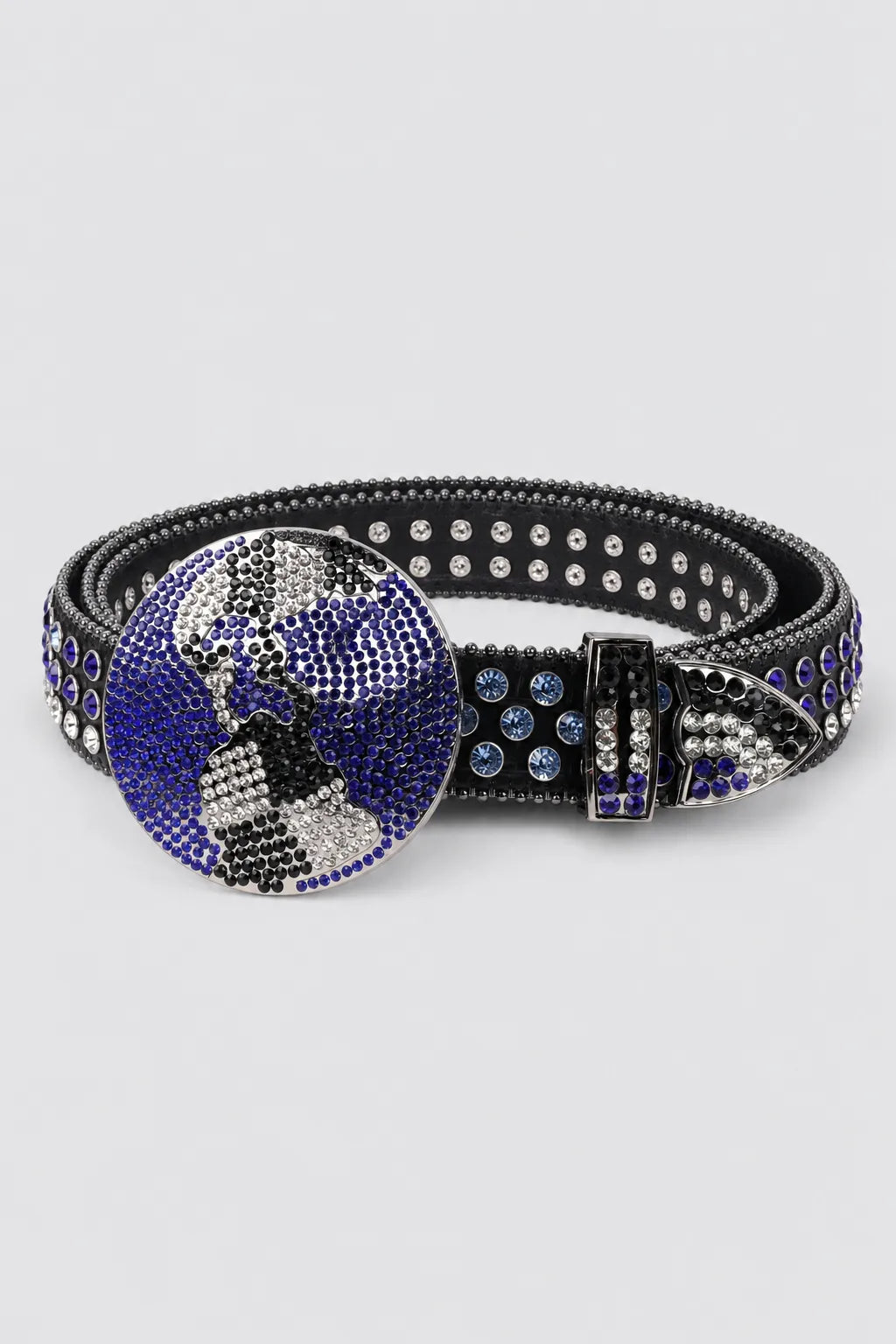 Ceinture Hip Hop — sur fond gris - couleur Noir et Bleu