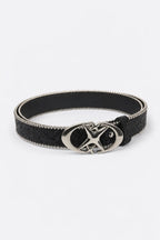 Ceinture streetwear — sur fond gris - couleur Noir