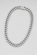 Chaine argent rappeur — sur fond gris - couleur argentée