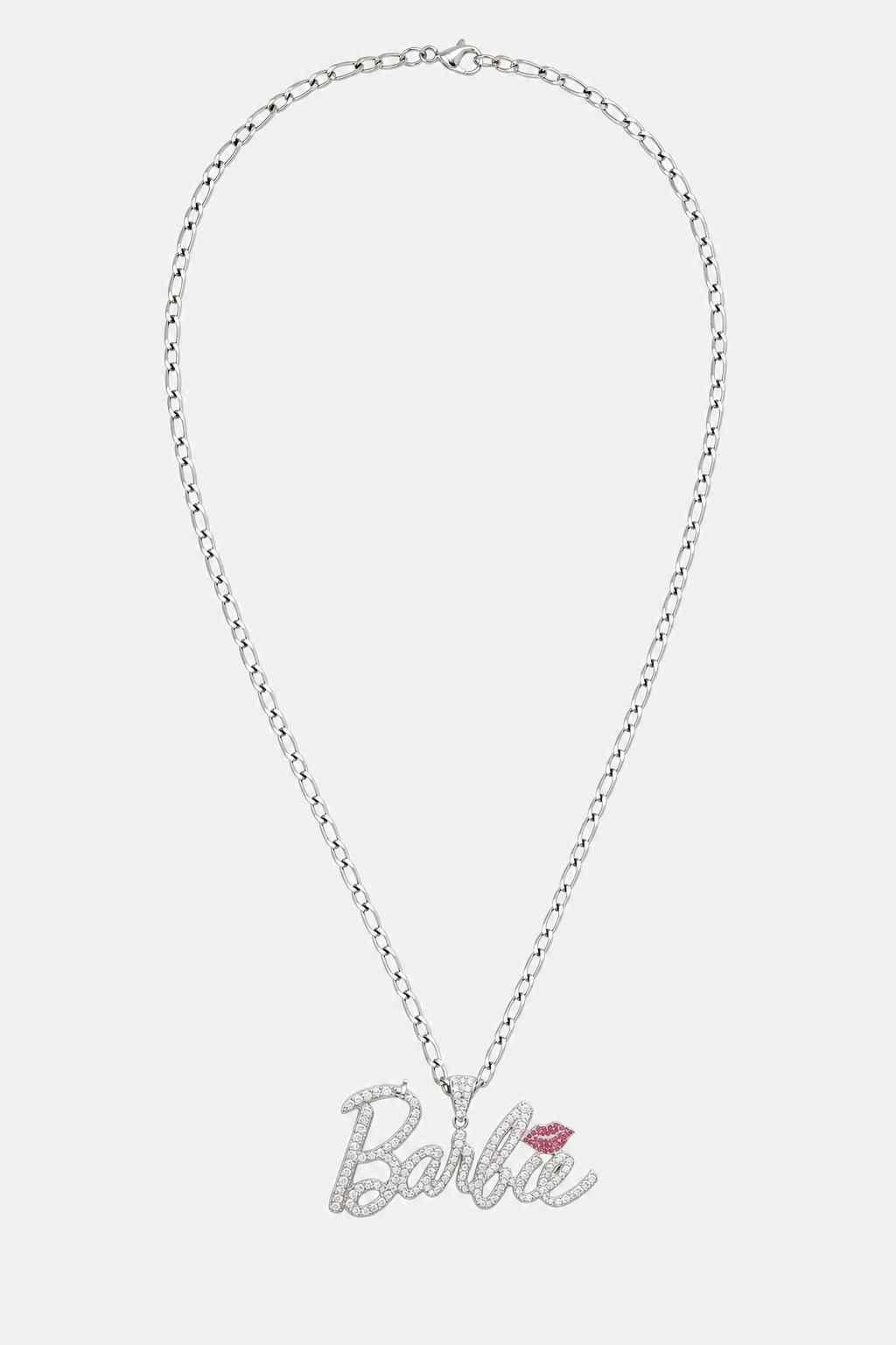 Chaine Barbie Iced out — sur fond gris