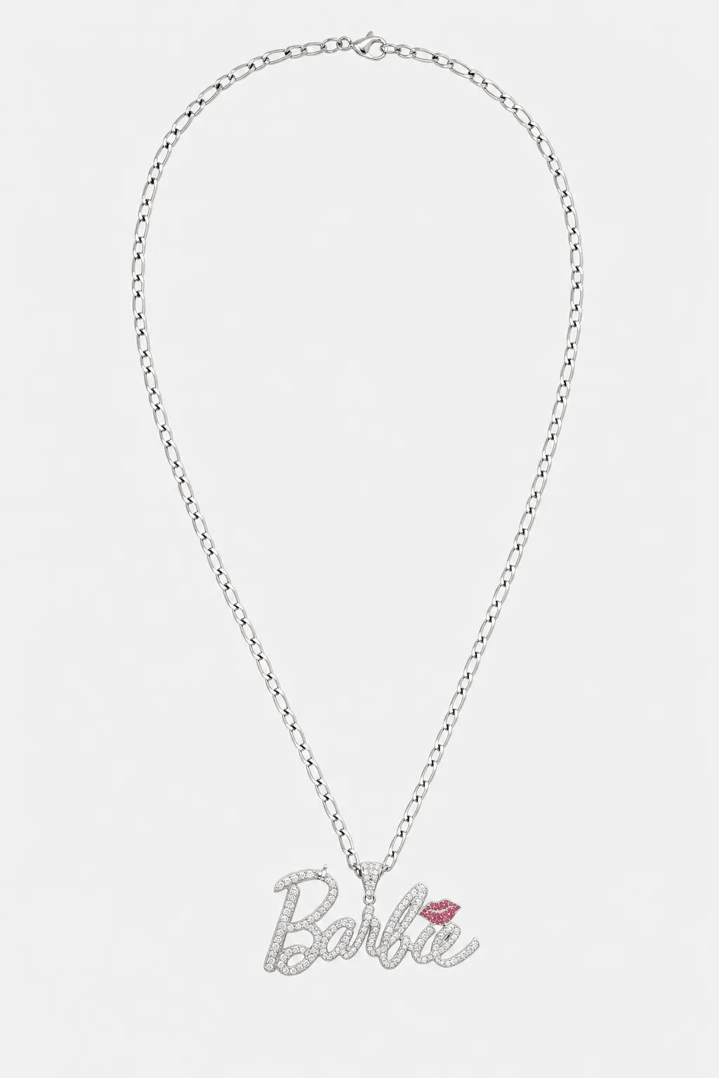 Chaine Barbie Iced out — sur fond gris