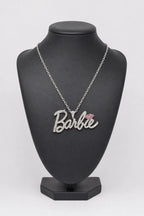 Chaine Barbie Iced out — sur présentoir noir mat