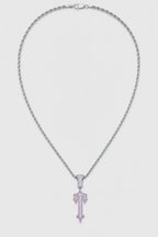 Chaine Central cee — sur fond gris — couleur Rose
