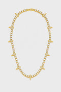 Chaine en diamant homme hip hop — sur fond gris — couleur Or
