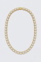 Chaine hip hop bling bling — sur fond gris — couleur Or