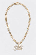 Chaine iced out — sur fond gris