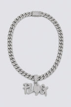 Chaine rappeur us — couleur Argent sur fond gris