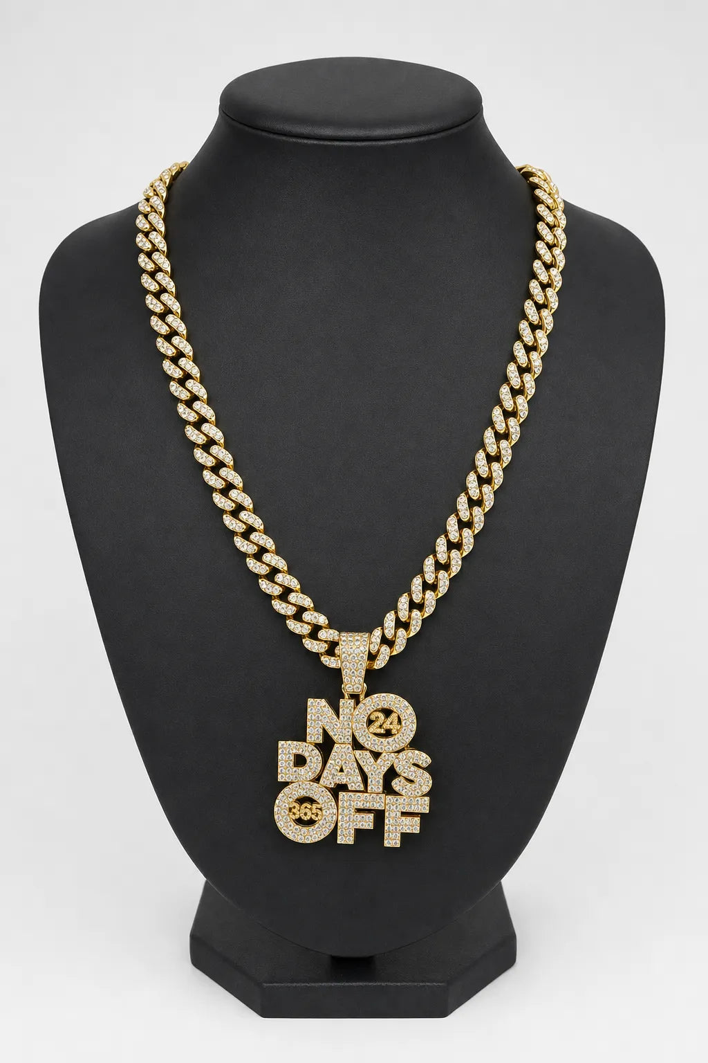 Collier drip — sur présentoir noir mat